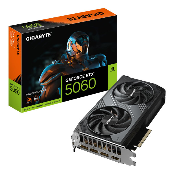 GIGABYTE GeForce RTX 5060 WINDFORCE 8G (GV-N5060WF2-8GD)